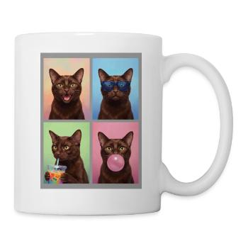 Katzen Havana Katze - Tasse - Weiß - Rechts