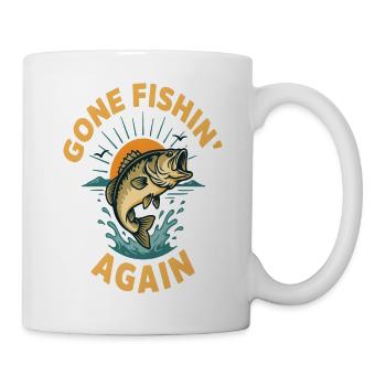 Gone Fishin Again Bass - Tasse - Weiß - Rechts