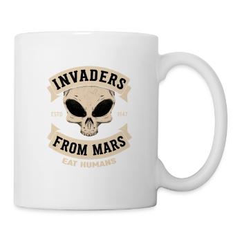 Invaders From Mars - Tasse - Weiß - Rechts