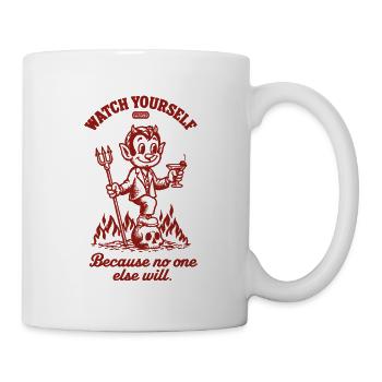 Watch Yourself dEVIL - Tasse - Weiß - Rechts