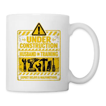 Chemise de marié pour enterrement de vie de garçon - En cours de construction - Mug blanc - blanc - Droite
