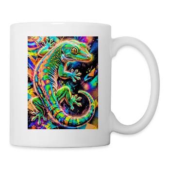 Gecko - Tasse - Weiß - Rechts