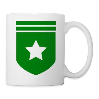 Abzeichen Stern - Tasse - Weiß - Rechts