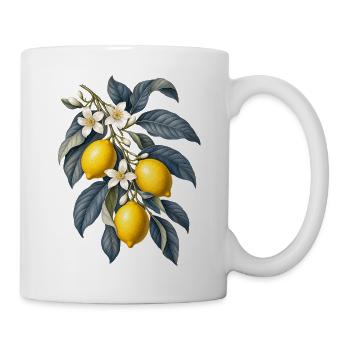 Zitrone - Tasse - Weiß - Rechts