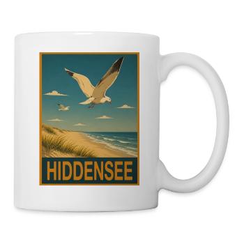 Hiddensee Möwe - Tasse - Weiß - Rechts