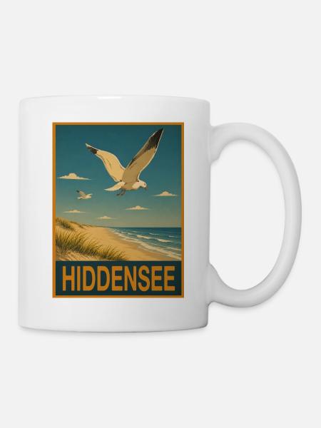Hiddensee Möwe - Tasse - Weiß