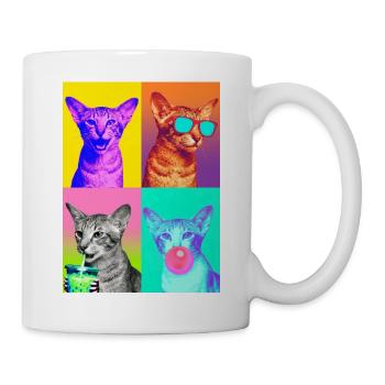 Katzen Orientalisch Kurzhaar Katze - Tasse - Weiß - Rechts