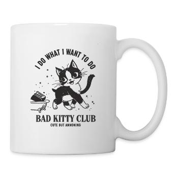 Bad Kitty Club: Frech und Charmant - Tasse - Weiß - Rechts
