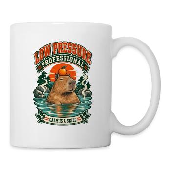 Capybara – Niederdruck-Profi - Tasse - Weiß - Rechts