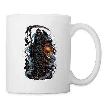 Schattenhüter mit Laterne - Tasse - Weiß - Rechts