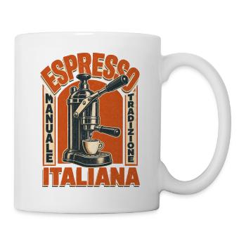 Espresso Manuale – Echte italienische Kaffeekunst - Tasse - Weiß - Rechts