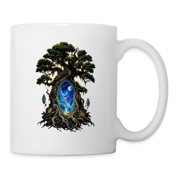 Weltenbaum Portal Nacht - Tasse - Weiß - Rechts