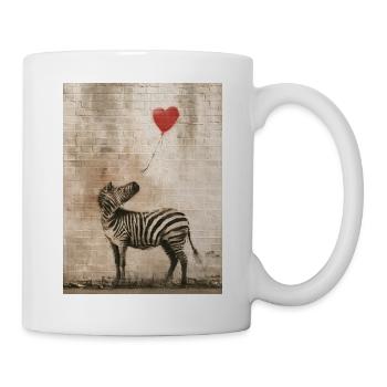 Banksy Zebra - Tasse - Weiß - Rechts