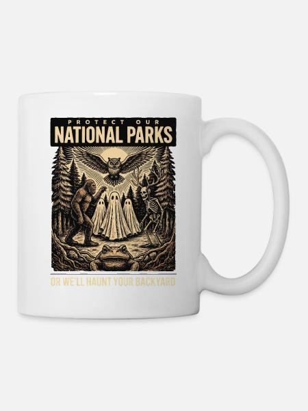 Paranormale Parks Waldgeister - Tasse - Weiß