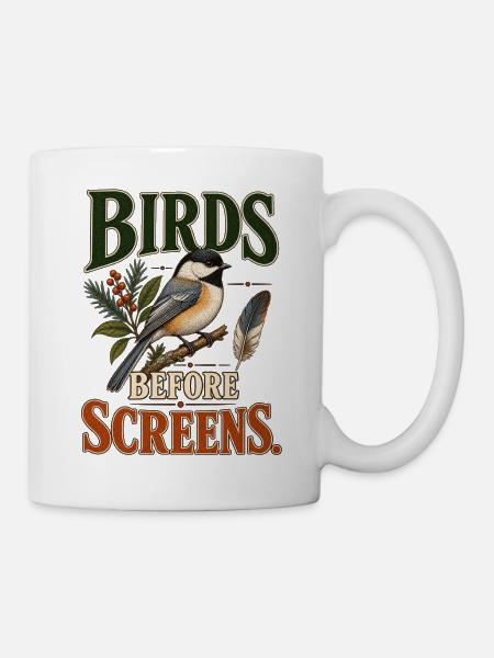 Birds Before Screens - Tasse - Weiß