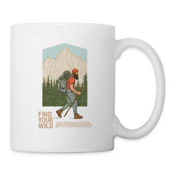 Find your wild - Tasse - Weiß - Rechts
