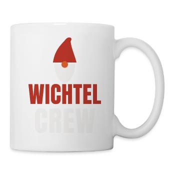 Wichtel Crew Zwerg Weihnachten Team Familie Gnom - Tasse - Weiß - Rechts