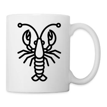Garnele - Tasse - Weiß - Rechts