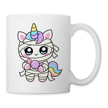 Einhorn-Mumie - Tasse - Weiß - Rechts