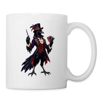 Rabenmagier im viktorianischen Stil - Tasse - Weiß - Rechts