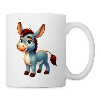 Esel-Maultier - Tasse - Weiß - Rechts
