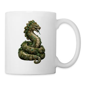 Jade Drachen mit Lianen - Tasse - Weiß - Rechts