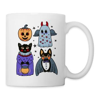 Halloween Kostüm Party - Tasse - Weiß - Rechts