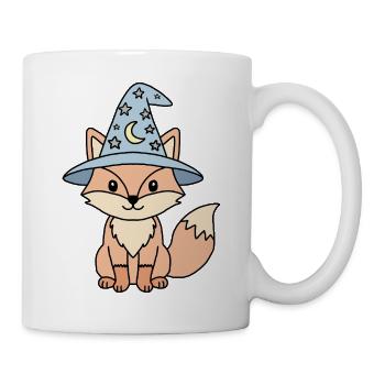 Fuchszauberer Kawaii Sternhut Bläulich - Tasse - Weiß - Rechts