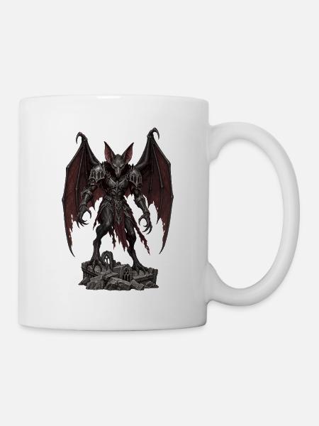Dämonischer Drachendrache - Tasse - Weiß