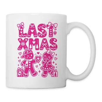 Ugly Christmas Weihnachten Last Xmas Girlie Style - Tasse - Weiß - Rechts