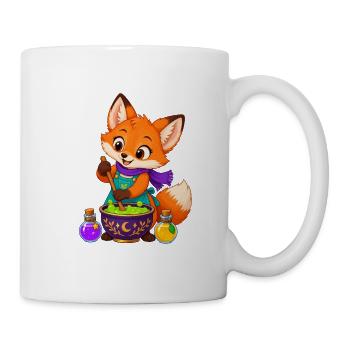Zauberfuchs im Kessel - Tasse - Weiß - Rechts