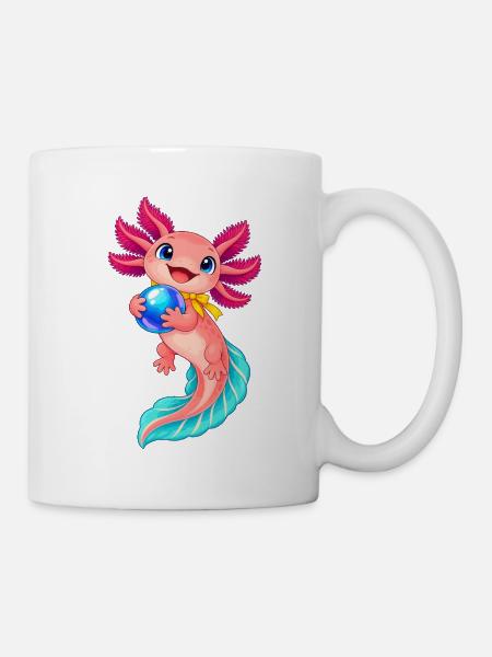 Kawaii Meerjungfrau mit Ball - Tasse - Weiß