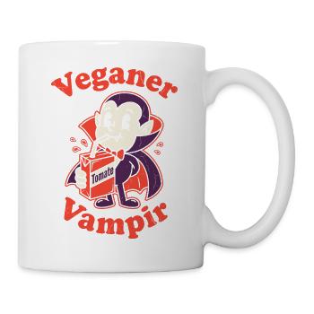 Veganer Vampir  - Tasse - Weiß - Rechts