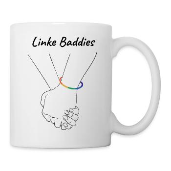 LINKE BADDIES VERBUNDENE HÄNDE STATEMENT, QUEER - Tasse - Weiß - Rechts