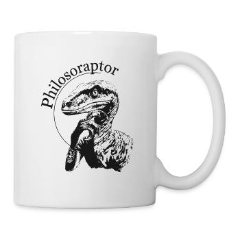 Philosoraptor - Tasse - Weiß - Rechts