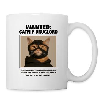 Catnip Druglord / Süße kleiner Dieb! - Tasse - Weiß - Rechts