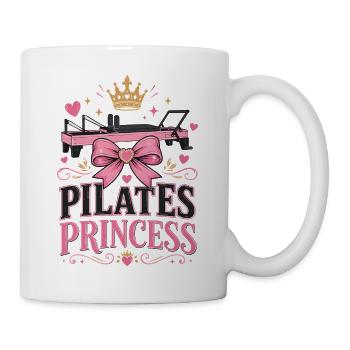  Meditation Pilates REFORMER-PRINCESS-PILATES Yoga - Tasse - Weiß - Rechts