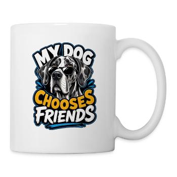 Dogge - Tasse - Weiß - Rechts