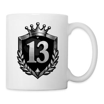 wappen-zahl-13 - Tasse - Weiß - Rechts