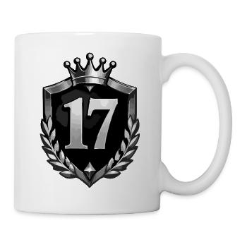 Königliche 17 Krone Lorbeer - Tasse - Weiß - Rechts