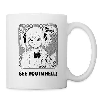 Go away! - Tasse - Weiß - Rechts