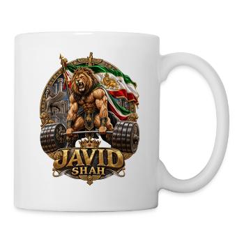 Javid Shah Löwe Kraftsport Persien - Tasse - Weiß - Rechts