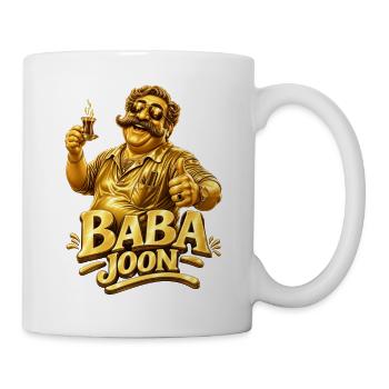 Baba Joon Papa Tee Gold - Tasse - Weiß - Rechts