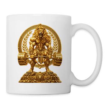 Löwe gewichte bodybuilding - Tasse - Weiß - Rechts