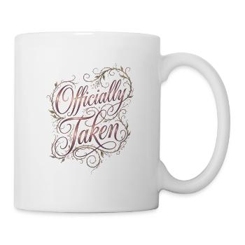 Offiziell gewähltes elegantes Blumenmotiv - Tasse - Weiß - Rechts