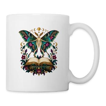 Buchfalter Mondzauber - Tasse - Weiß - Rechts