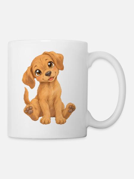 Rhodesian Ridgeback – süßer Hundewelpe - Tasse - Weiß