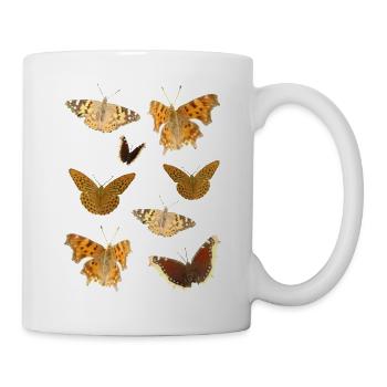 Insekten Schmetterlinge - Tasse - Weiß - Rechts