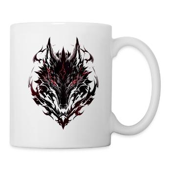 Vargr – Wolf der nordischen Sagen - Tasse - Weiß - Rechts