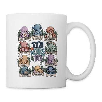 Anders sein ist okay – Neurodiversität - Tasse - Weiß - Rechts
